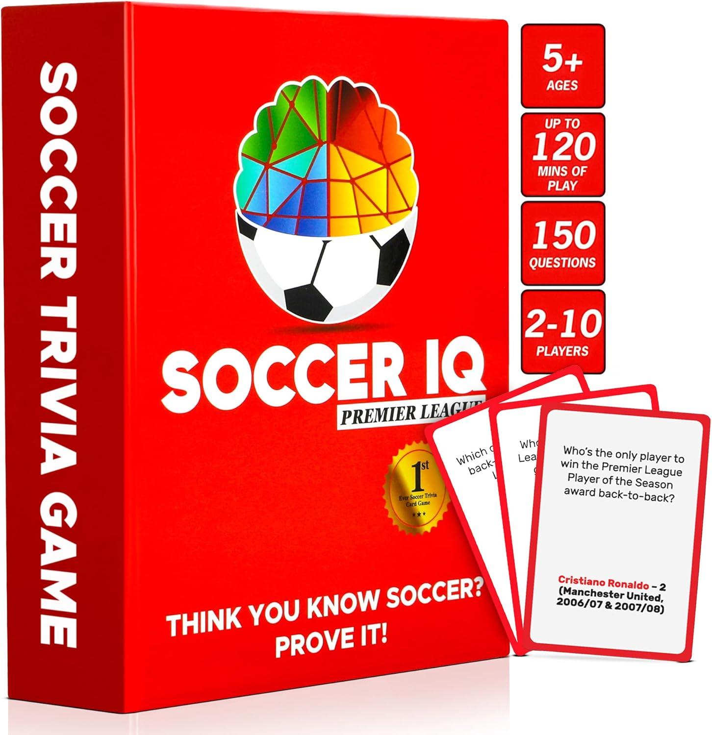 Soccer Trivia Game (150 Qs) vs EPL Cards: 2025 Edition & Boys' Gift