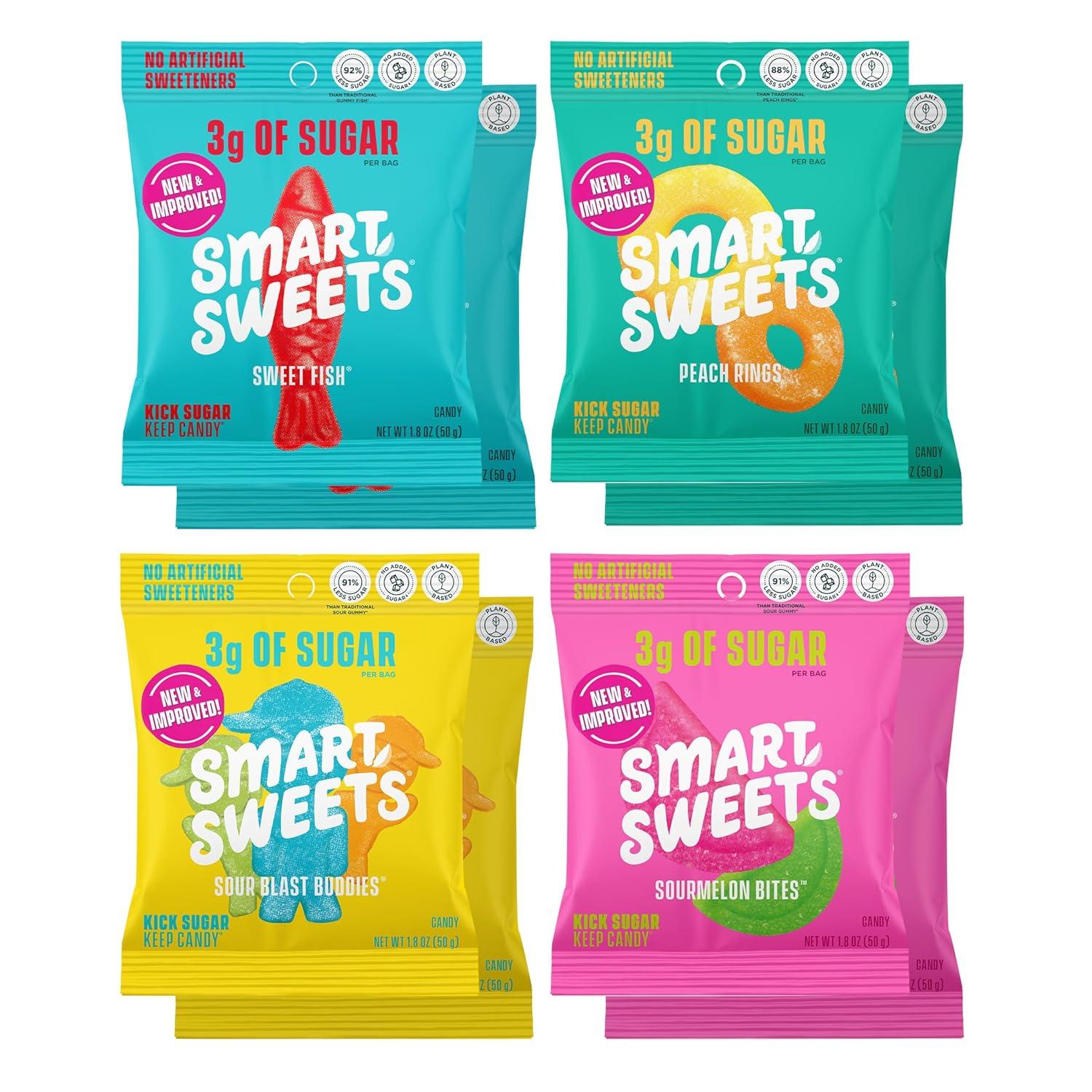 SmartSweets Variety Pack Tested: Fun Shapes, Flavor Burst, That Crunchy Texture, and Portability - Surprising Healthy Candy Showdown!