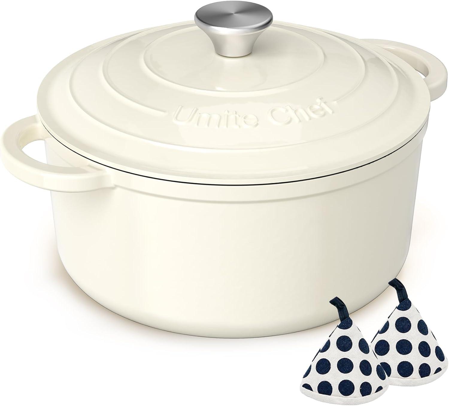 Surprising Enameled Cast Iron Dutch Oven Showdown: Tested Lid & Cotton Potholders… for Heavy-Duty Use