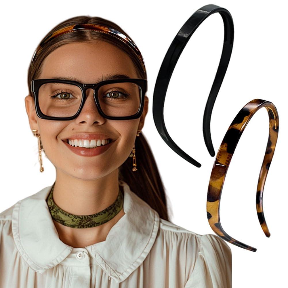 Thin Plastic Headbands Versus Glasses: Comfort Compared... Tested for Non-Slip Chic