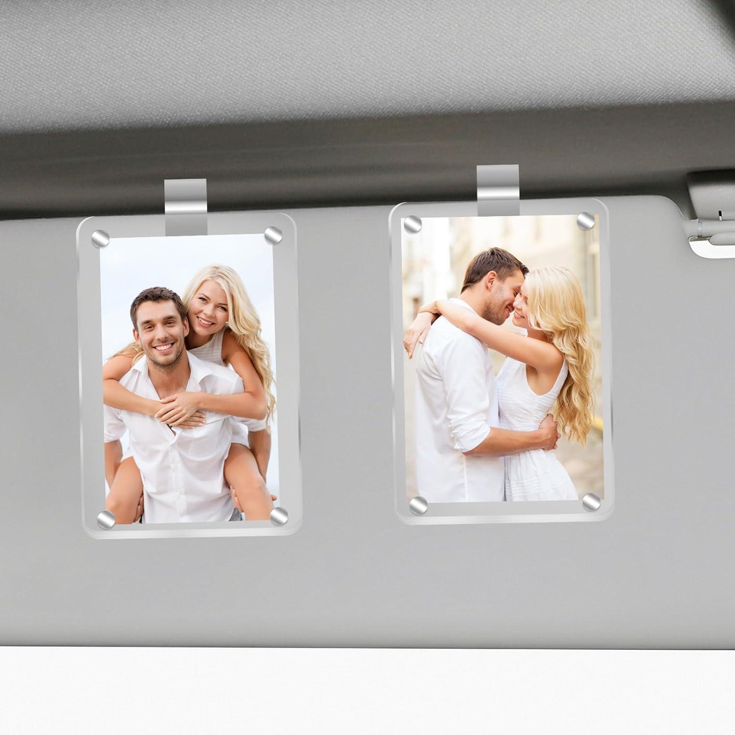 Personalized Photo Test: Acrylic Holders Versus Clips, Car Trend Reveal!