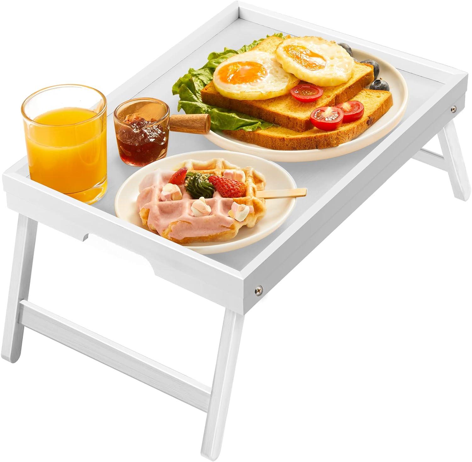 White Pipishell Bed Tray Showdown: Tested Portable Snack Table....Check It Out
