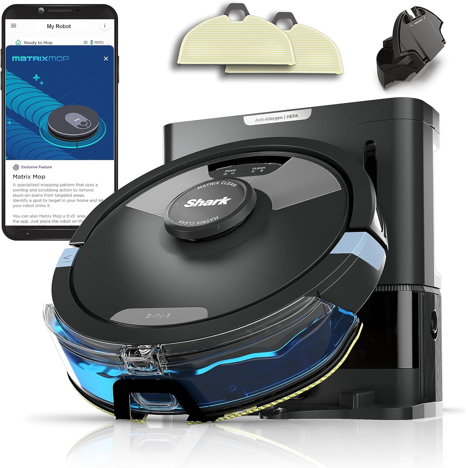 Shark Matrix Plus 2-In-1 Mopped Tested Versus Bagless Self-Empty... Perfect For Pets (RV2610WA)