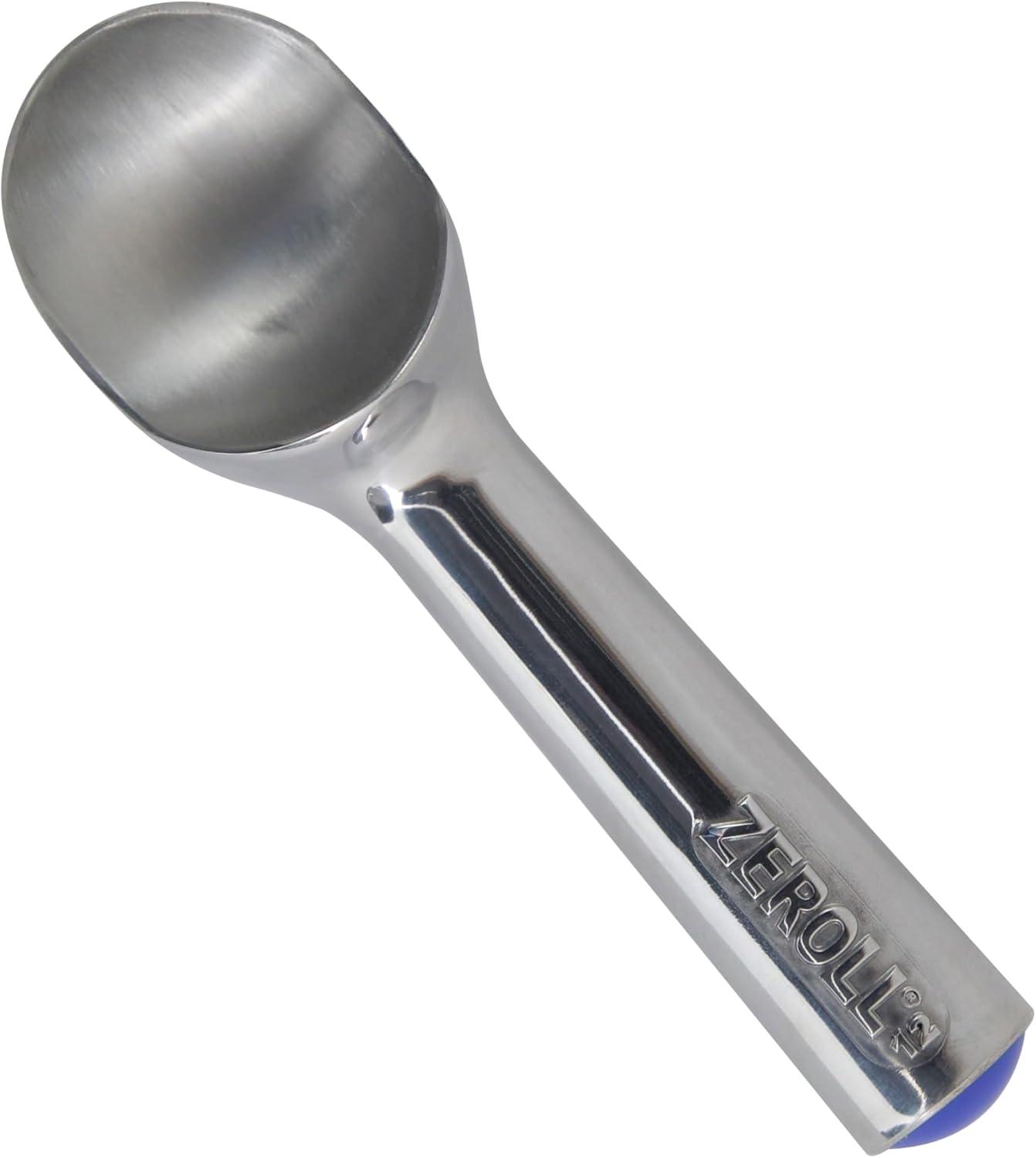 Zeroll Ice Cream Scoop: Heat-Conductive Handle, Thicker Blade, Easy Release, Silver