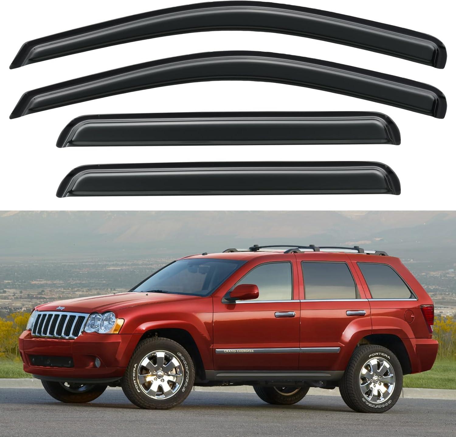 Compared Rain Shields vs Wind Deflectors for Grand Cherokee... tested for versatility!