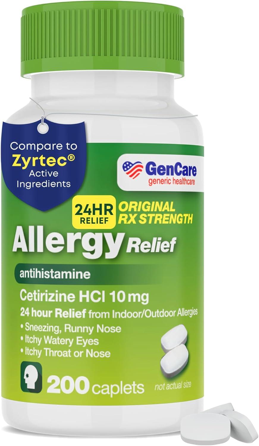 GenCare vs. Zyrtec: Compared For Non-Drowsy, 24-Hour Allergy Relief… See The Surprising Match-Up!