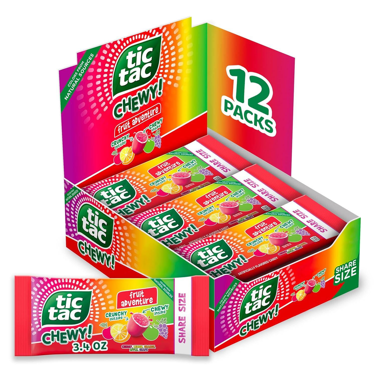 Tic Tac Chewy vs. Classic Fruit Candy: Share Size Surprise Tested