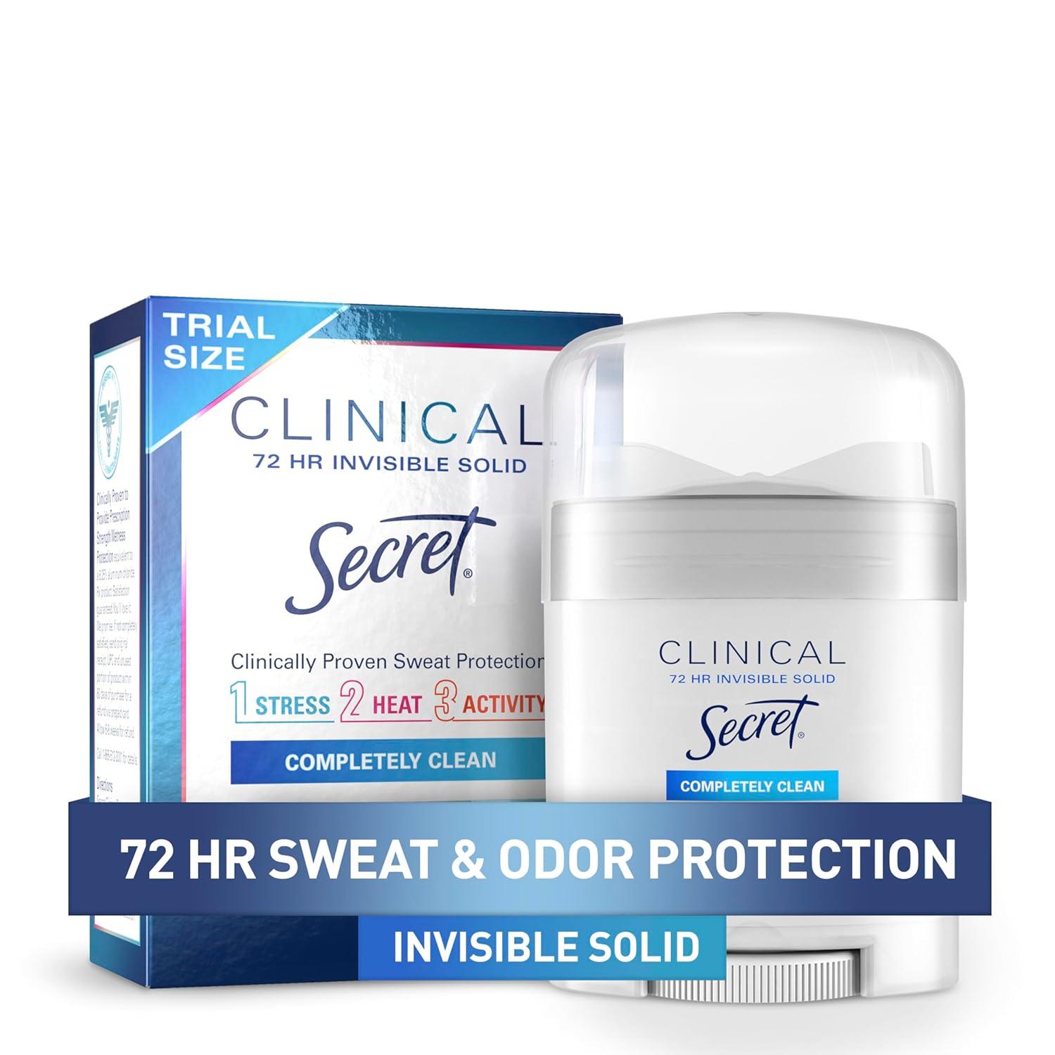 Secret Antiperspirant Showdown: 72hr Sweat, 3X Stress, & Invisible Solid