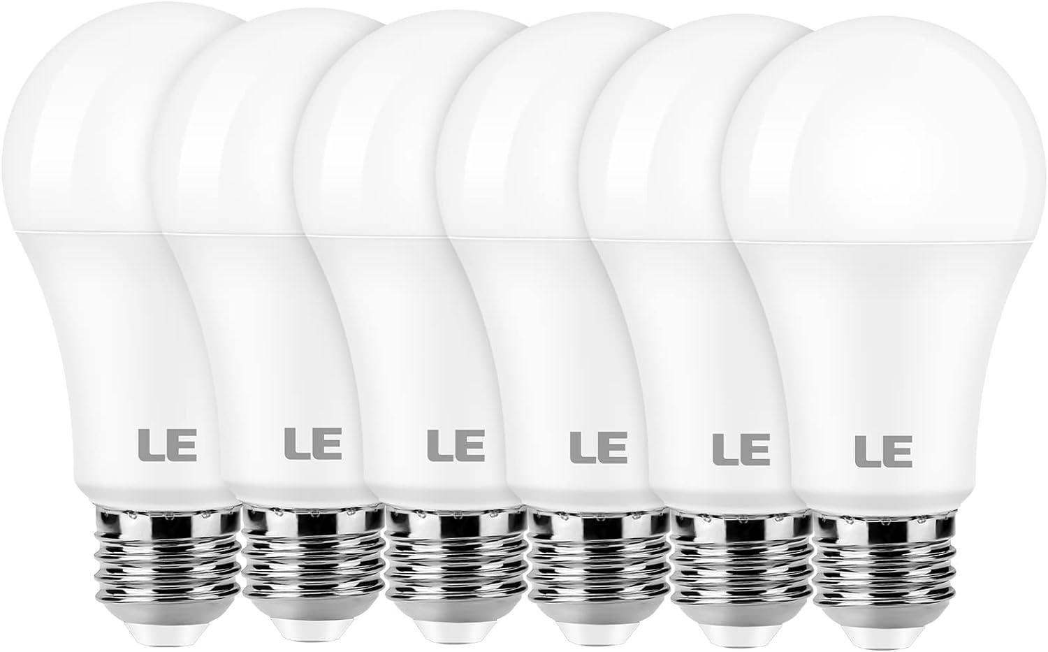 LE 100W Equivalent LED Bulbs Showdown: 14W, 1500 Lumens, 10k-Hour Life, & Pack of 6