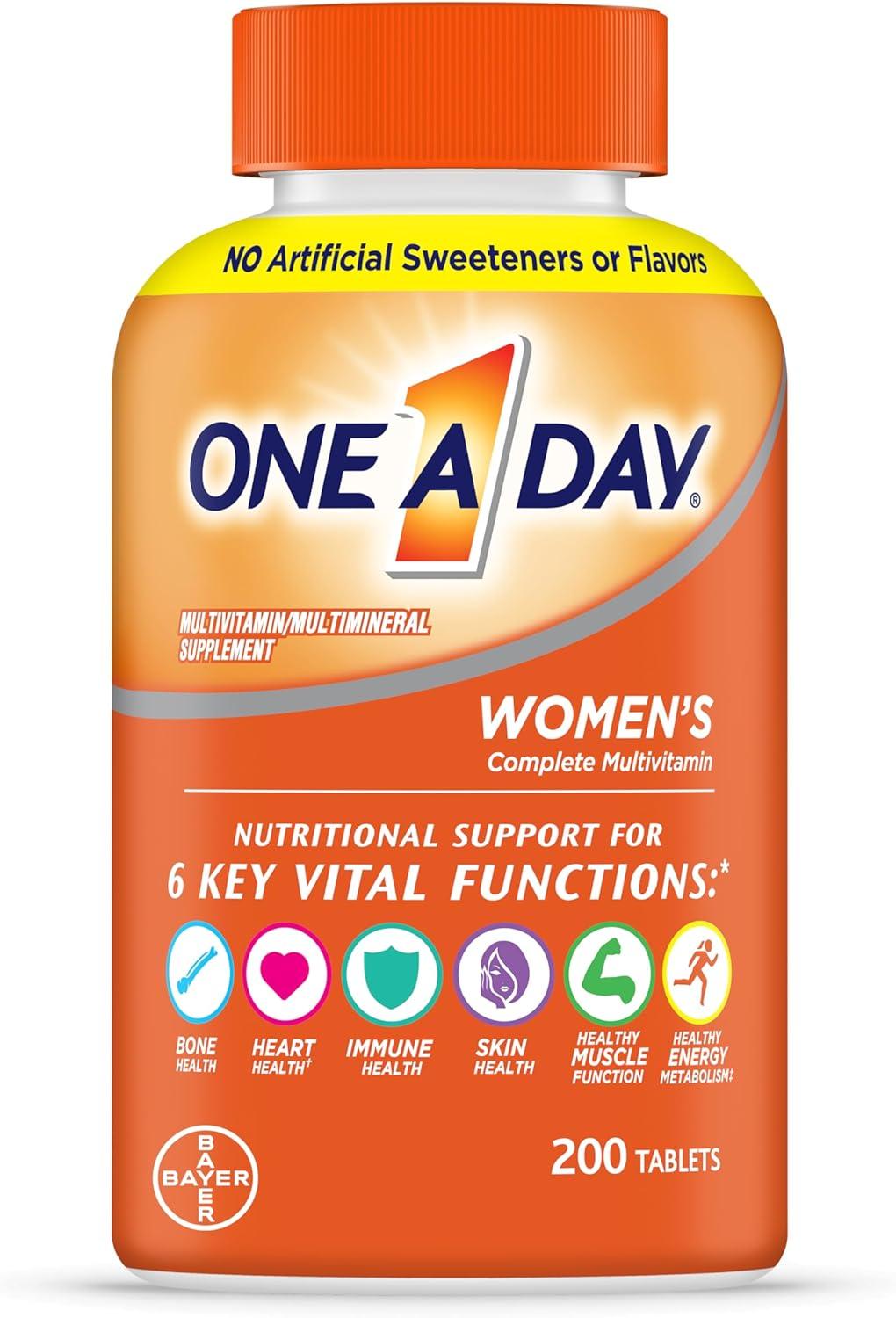 Tested: 200 Count Multivitamin with A, C, D, E, B Complex, & Calcium for Bone & Skin Gains