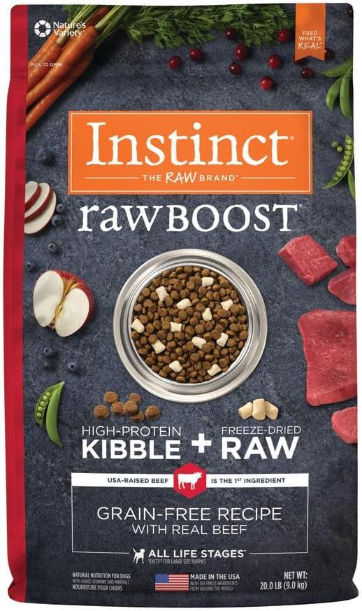Instinct Raw Boost Tested: Freeze Dried Pieces vs. Grain-Free Dry Food Nutrition