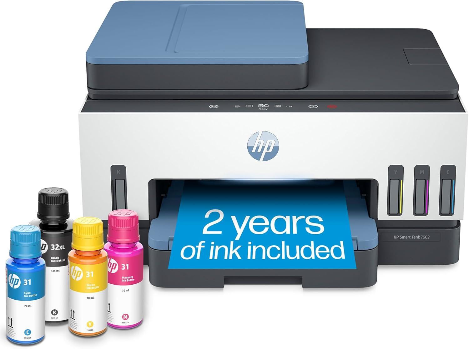 HP Smart Tank 7602: 2 Years of Ink Included... Versus Refillable Tanks? Surprising Home Printer Showdown