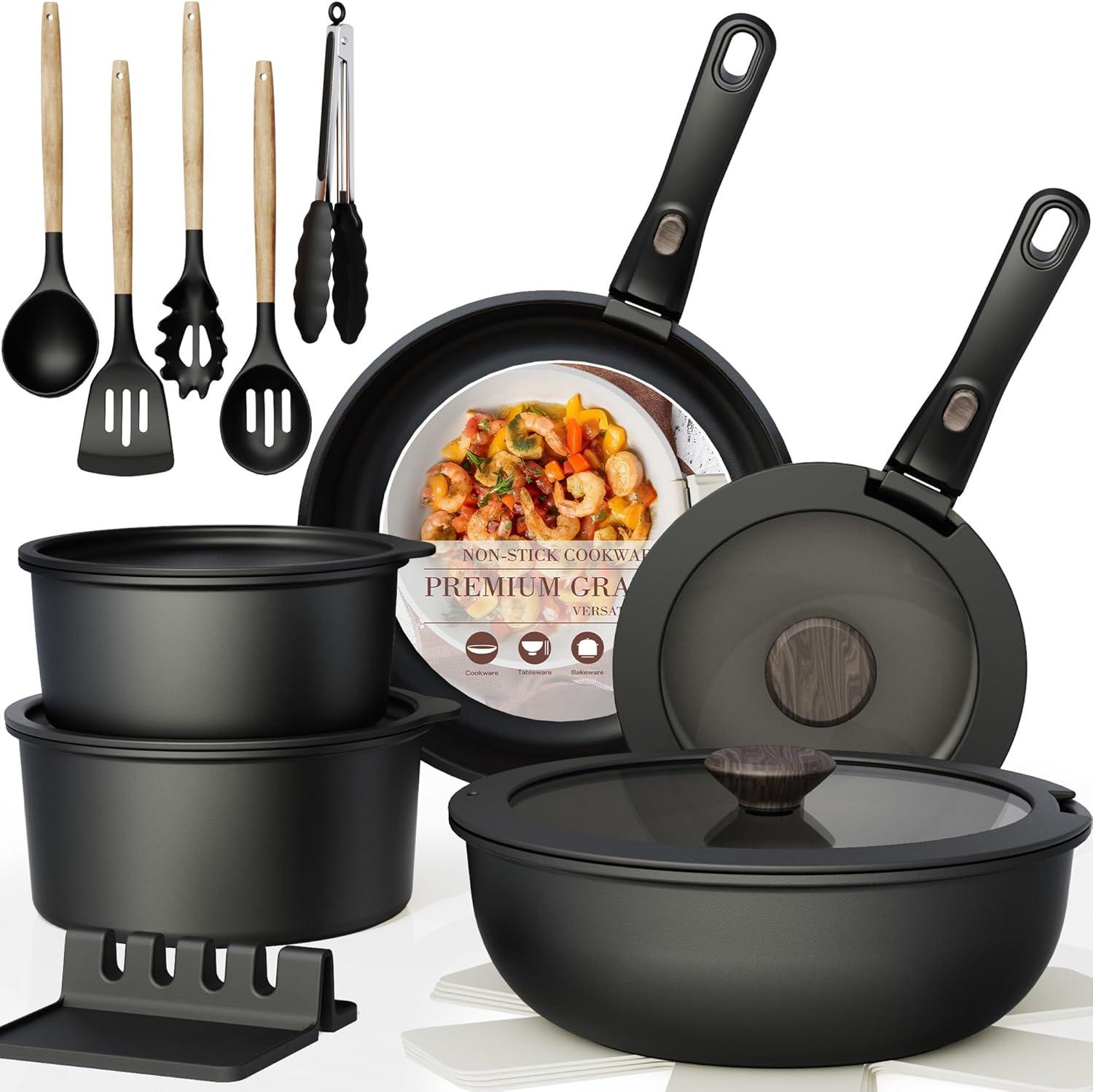 RV Kitchen Cookware Showdown: Astercook Non-Stick vs Removable Handles Tested