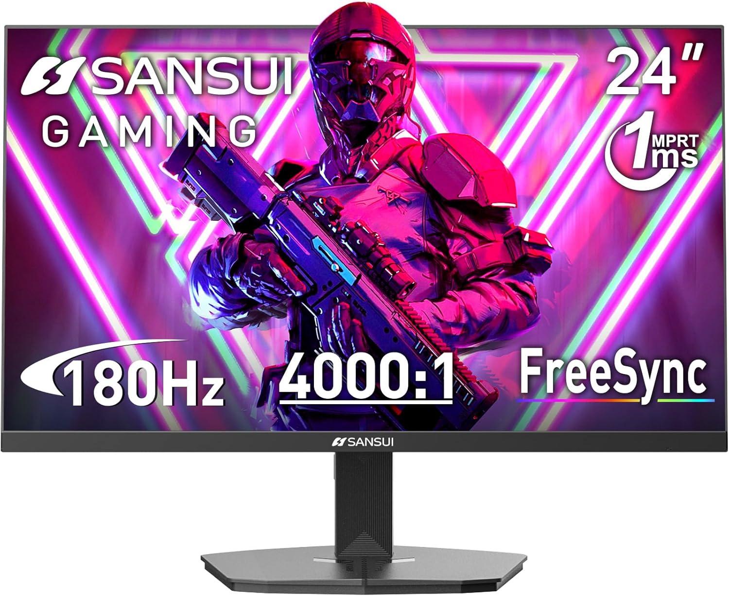Gaming Monitor Showdown: SANSUI's 1ms Response Time & FreeSync Tested for Competitive Play (HDR, Eye Care)