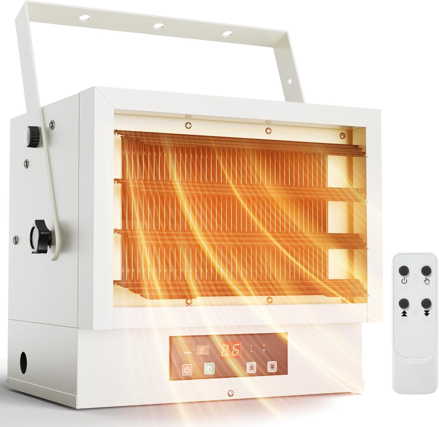 EUHOMY Garage Heater Tested: 9-Hour Timer & Remote Control for Winter Use