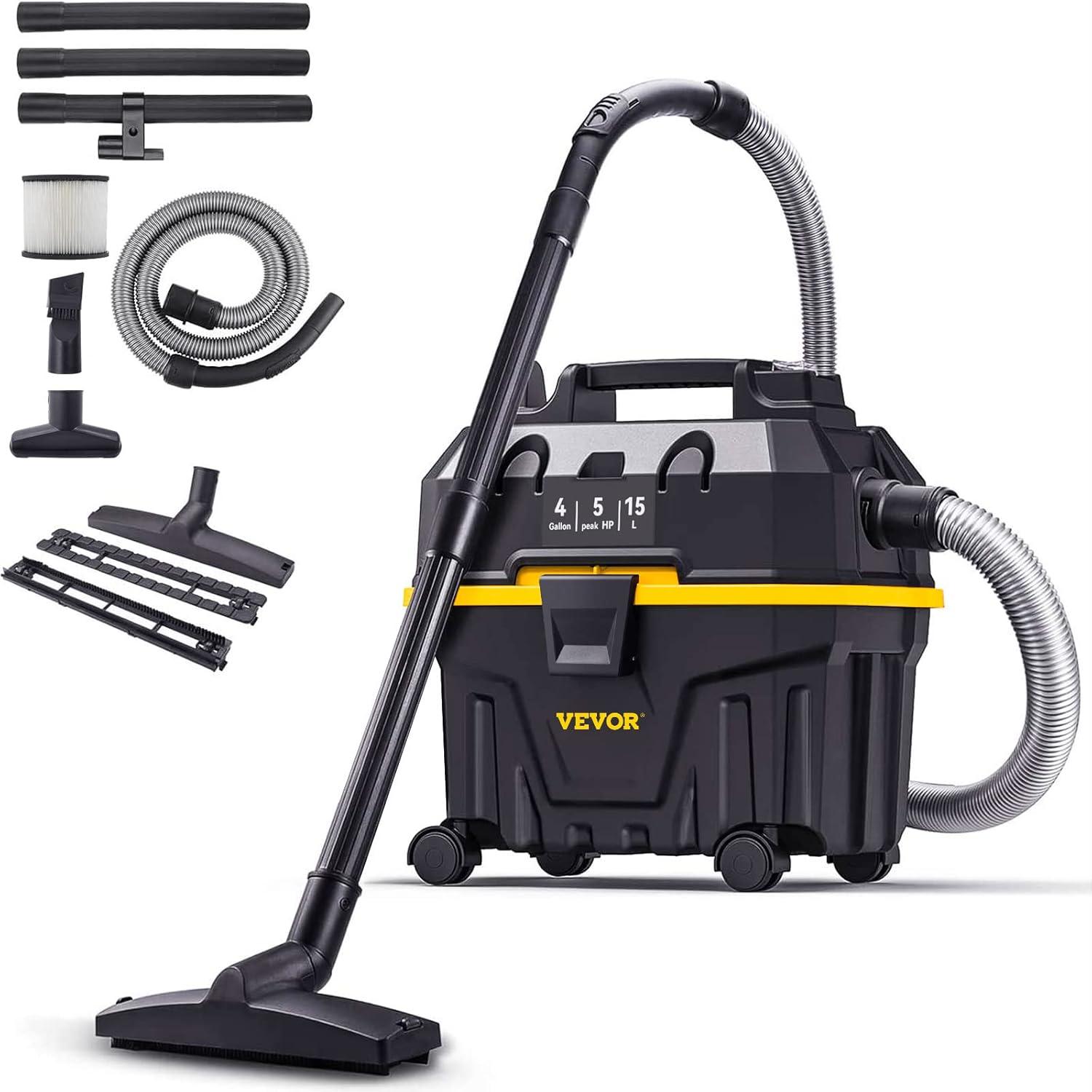 Showdown: VEVOR's 5 HP, 3-in-1 Blowing, ETL Listed-Shop Vacuum's Surprising Efficiency for Messy Cars & Floors