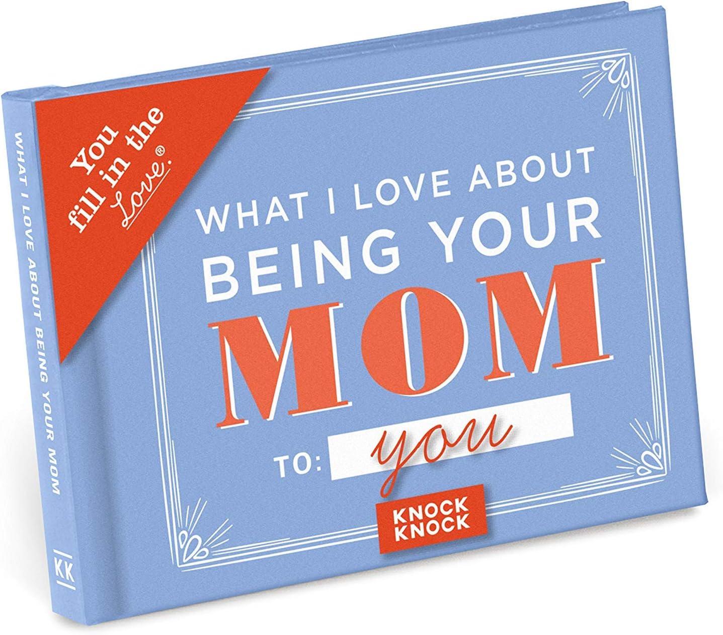Compares Fill-in-the-Blank Love Book, Engraved Acrylic Plaque, & 250+ Prompt Journal for Sentimental Mother's Day Gifts
