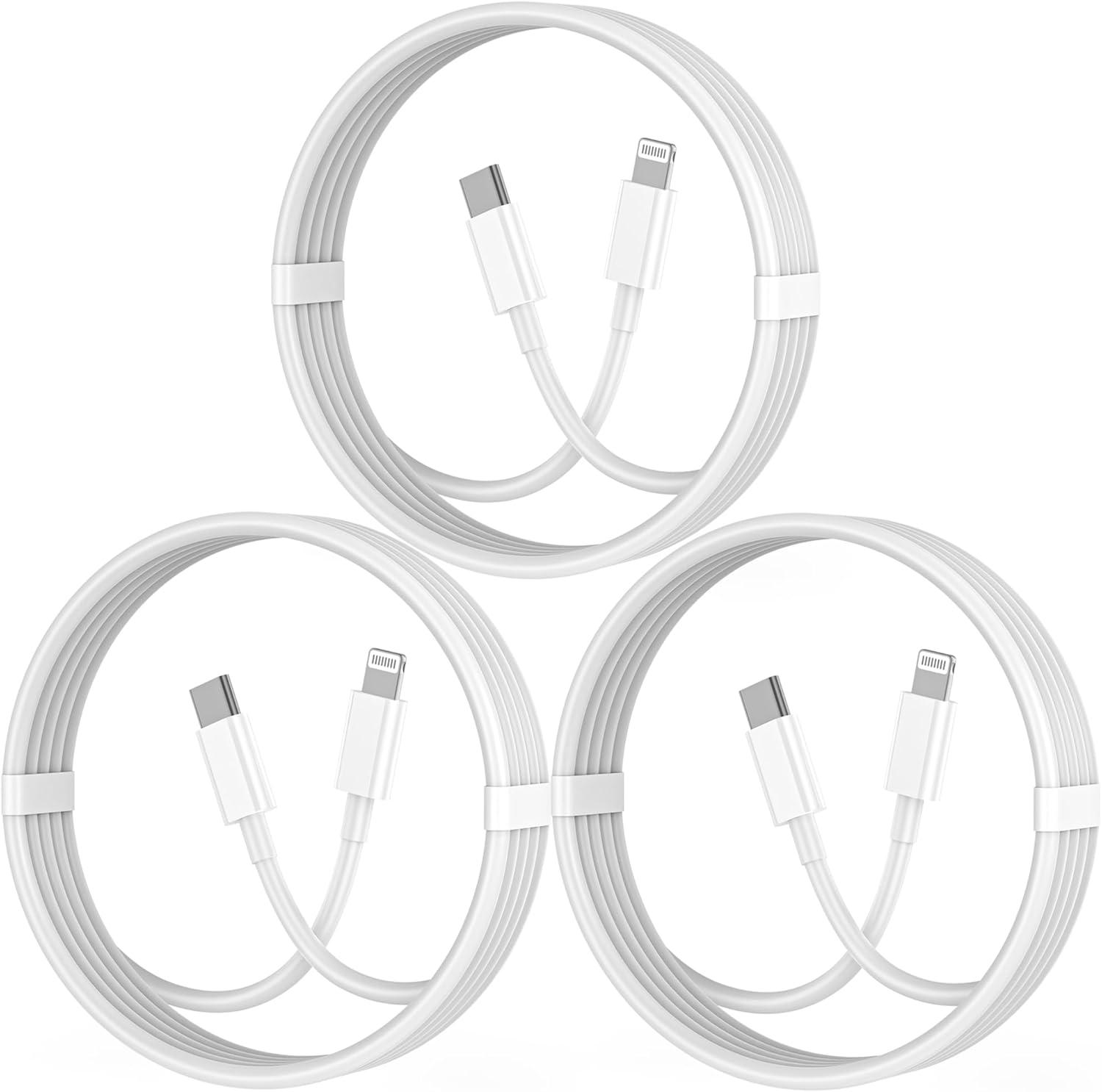 Tested 6ft USB-C to Lightning Cable: 15,000 Bend Durability, 480Mbps Speed