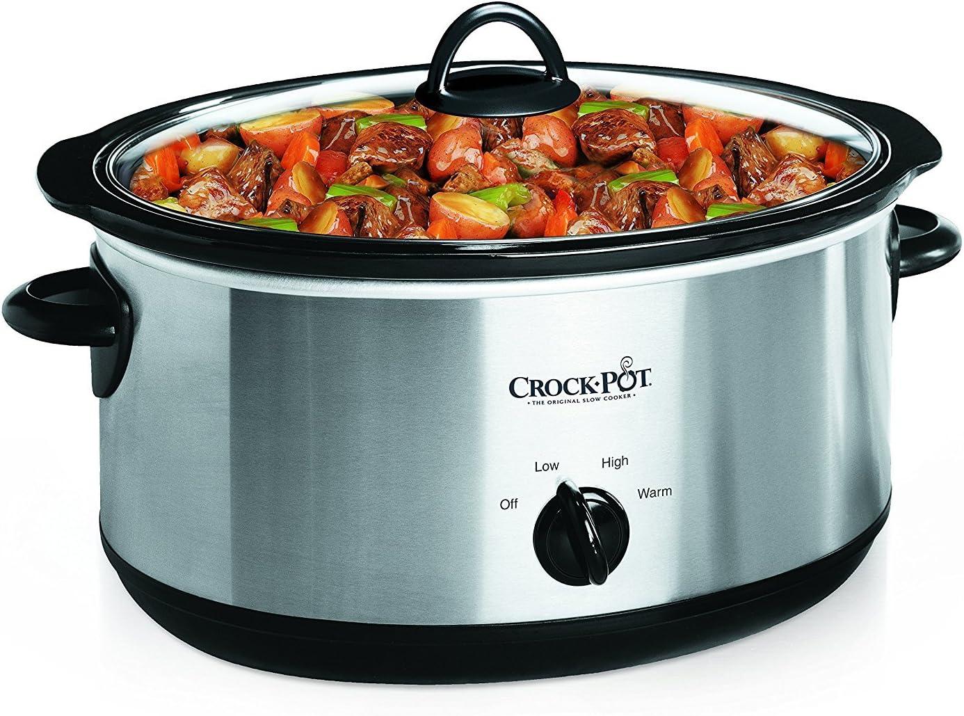 Oval Manual Slow Cooker Compared: Stainless Steel 7-Quart for Family Meals
