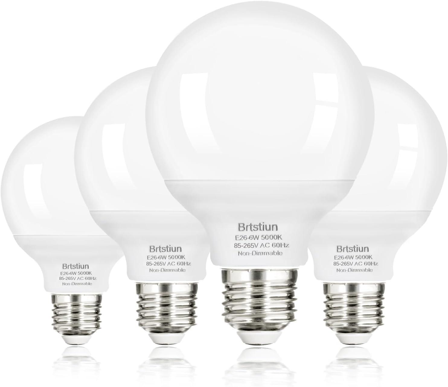 G25 LED Vanity Light Showdown: Tested at 5000K, 4-Pack