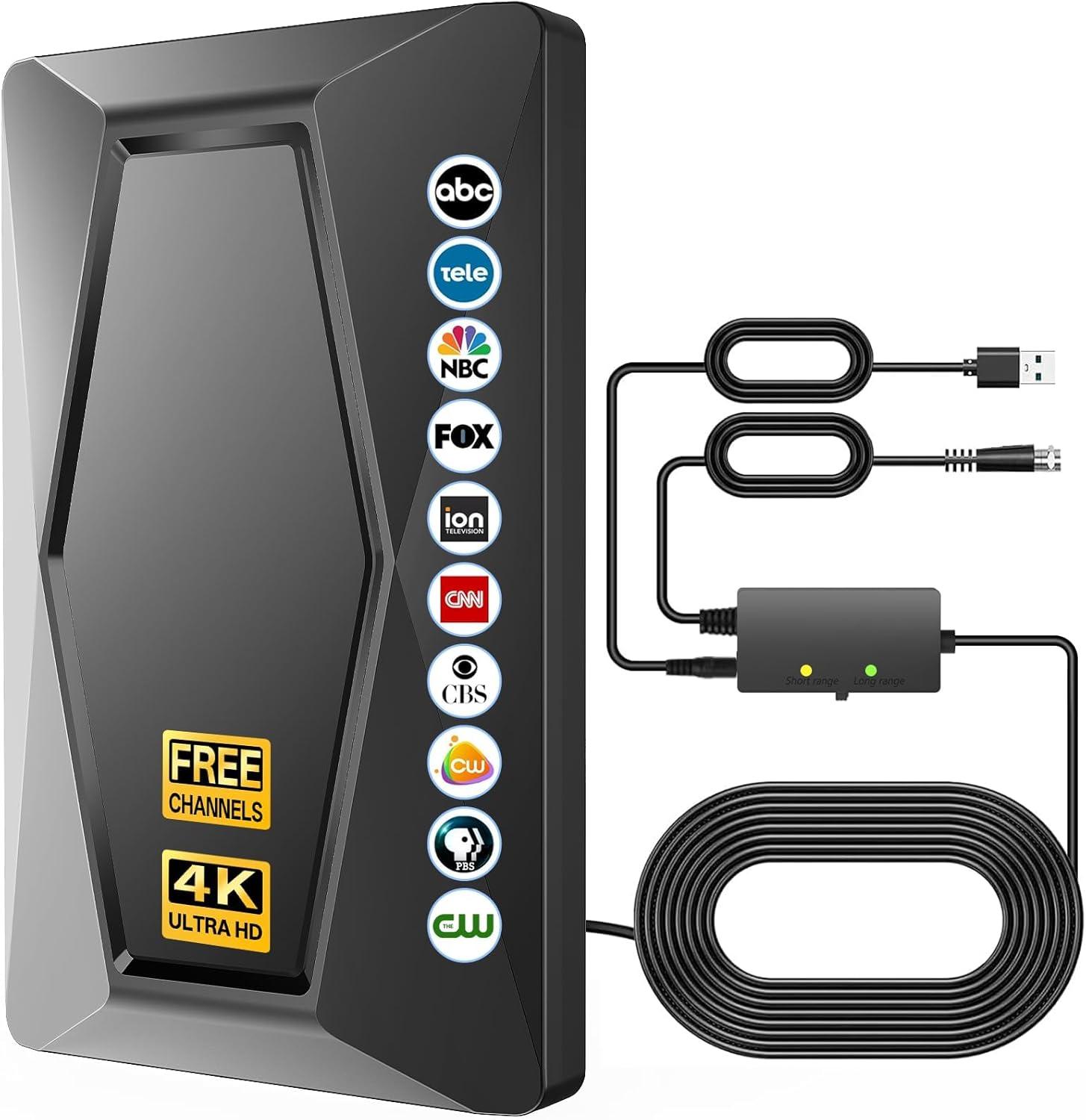 Tested Digital Antenna for Smart TV: Long-Range vs. Short-Range, Free HD Channels