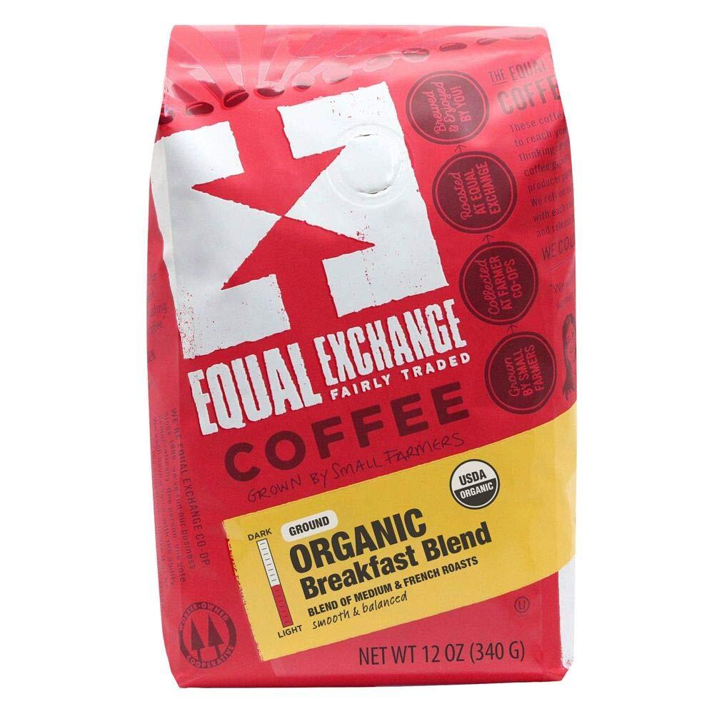 Equal Exchange Organic Coffee, Breakfast Blend: 12-Ounce Pack Tested for Surprising Ethical Sourcing (Morning Rituals)