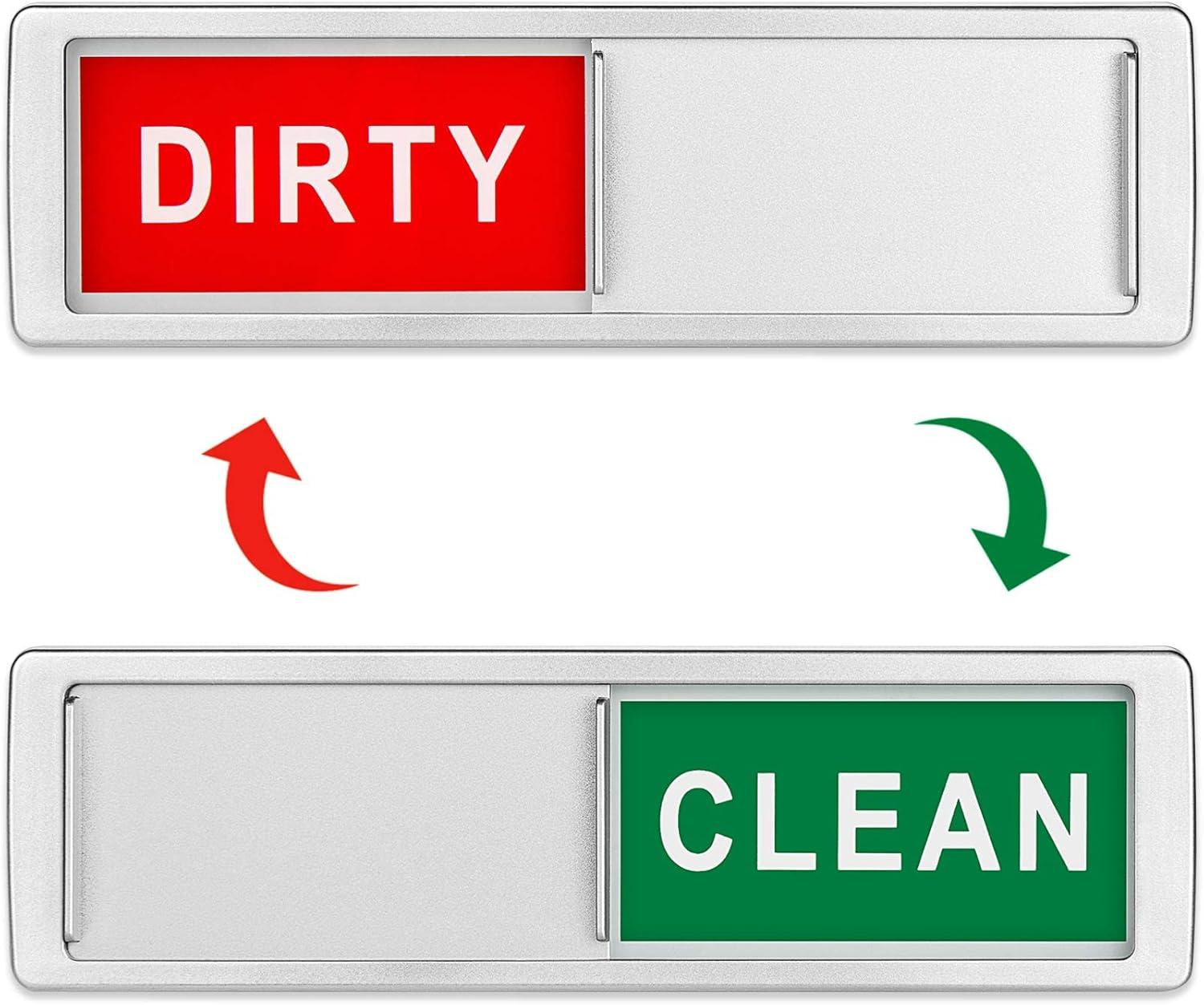 Dishwasher Magnet (Non-Scratching Shutter) vs. Adhesive Sign (Silver): Surprising Kitchen Insight!