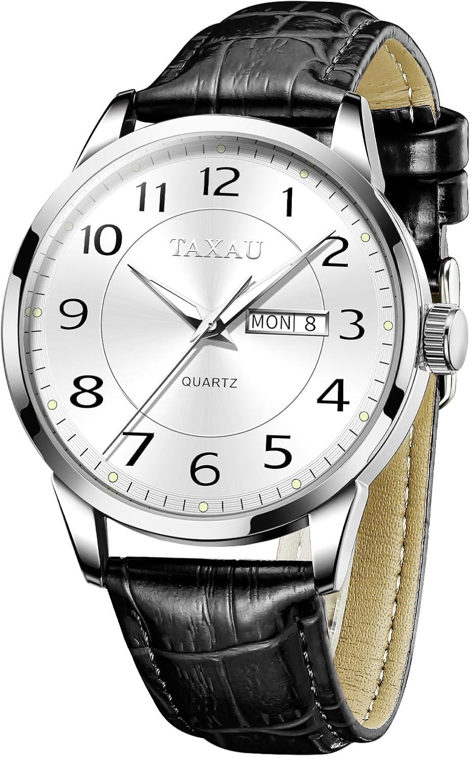 Mens Analog Watch Showdown: Big Face, Leather Band, Classic Date, and Surprising Dial Color Tested