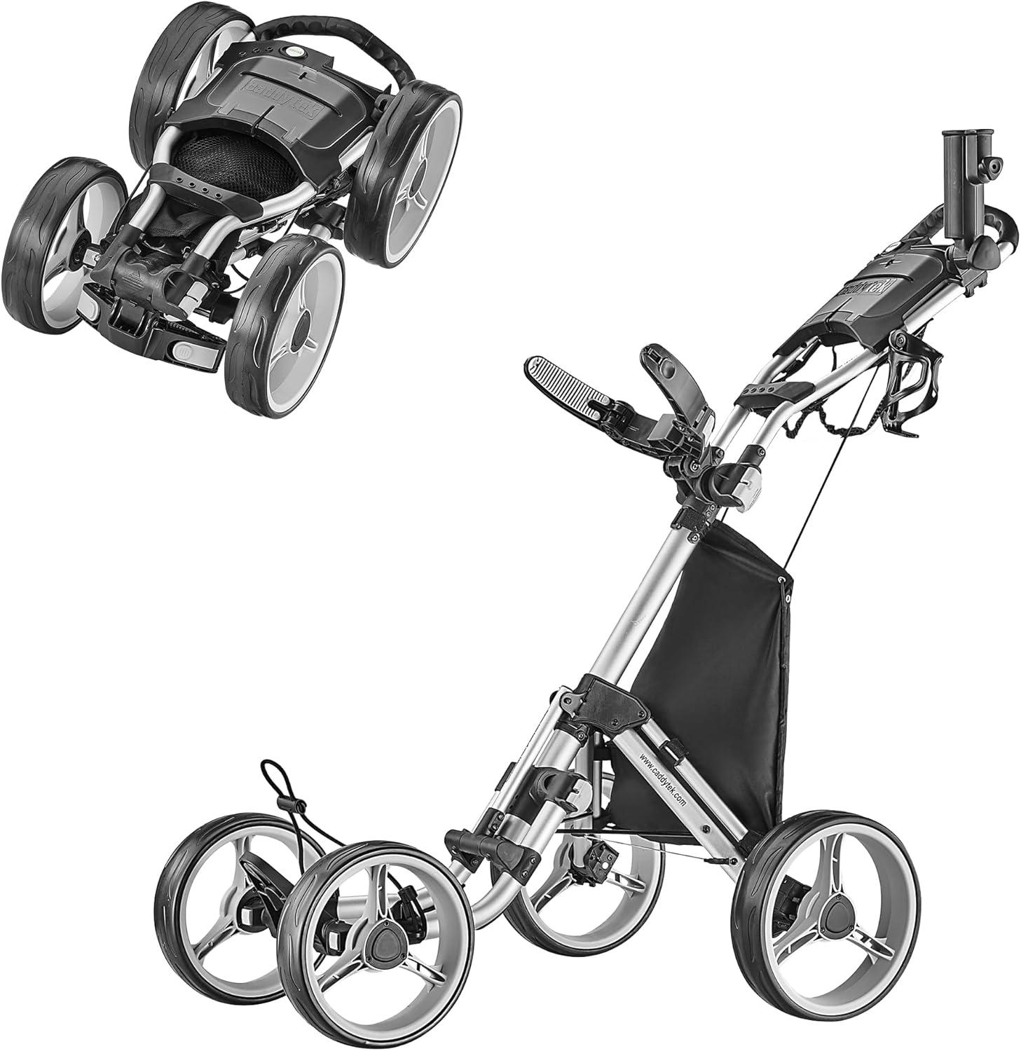 Showdown: Travel-Ready Golf Push Carts for Lightweight, Durable, and Weather-Resistant Play - Perfect for Golfers on the Go (and in the Trunk!)