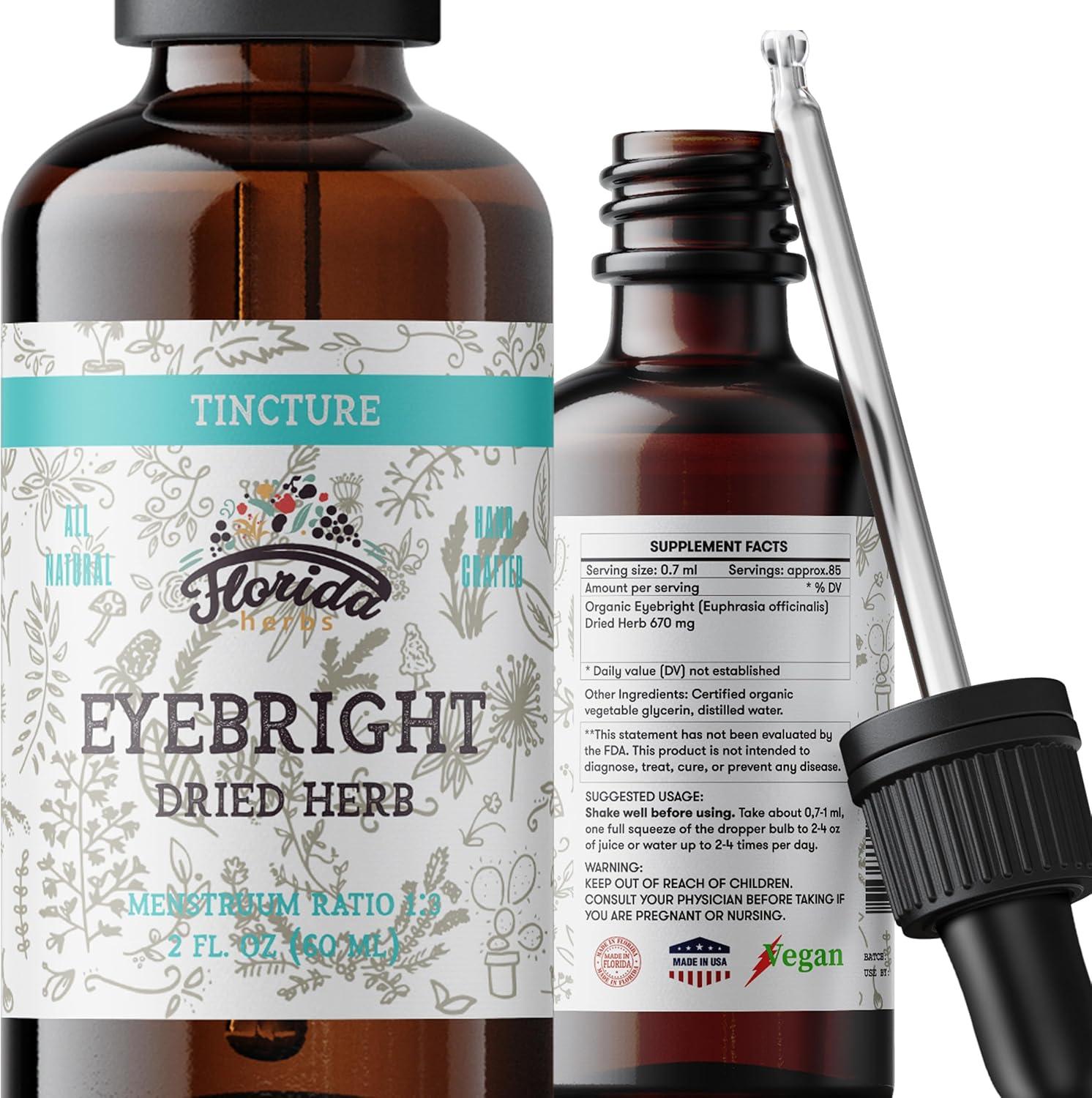 Surprising Insight: Organic Eyebright Tincture (Alcohol-Free) for Vision & Eco-Friendly Herbal Supplement