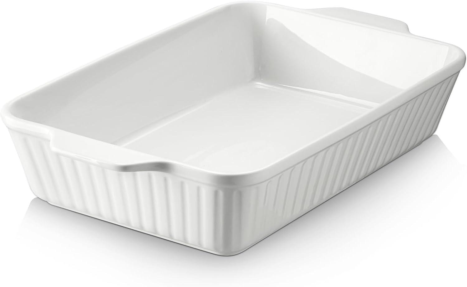 Showdown: DOWAN Casserole Dish's 9x13 Size, Ceramic Build, & 4.2 Qt Capacity-Bakeware Tested for Effortless Lasagna