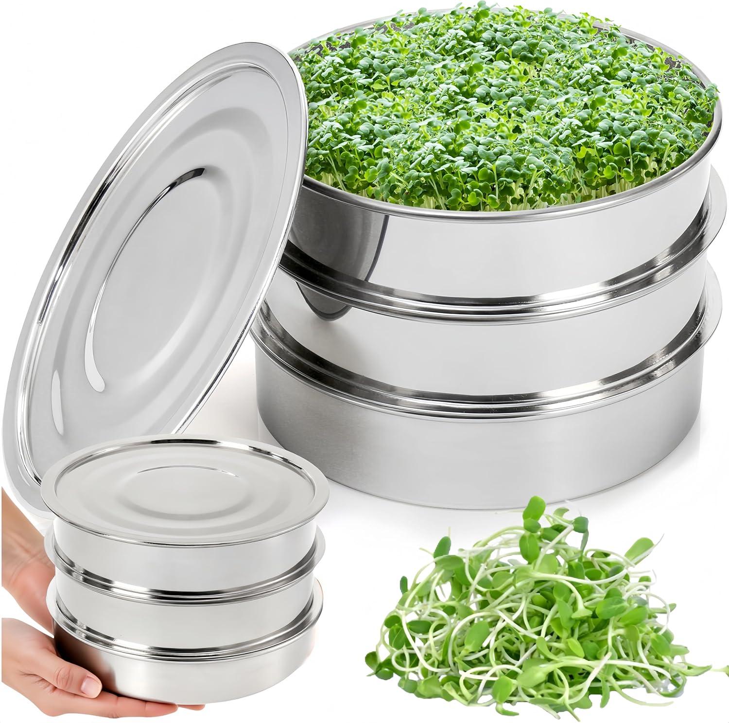 Seed Sprouting Showdown: 9-Tier Stackable, Mesh Drainage, Lid Sealing, Soil-Free Growth Tested