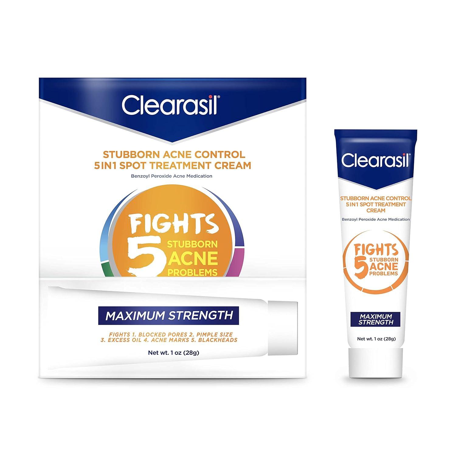 Clearasil 5in1 Showdown: Surprising Acne Control in 1 oz for Busy Skin