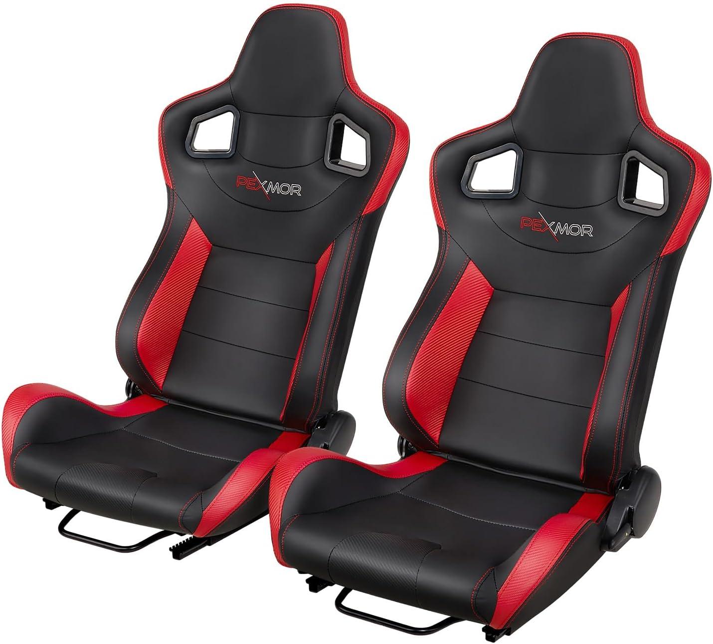 PEXMOR Racing Seats Showdown: Dual Slider vs. Carbon Leather for Surprising Comfort