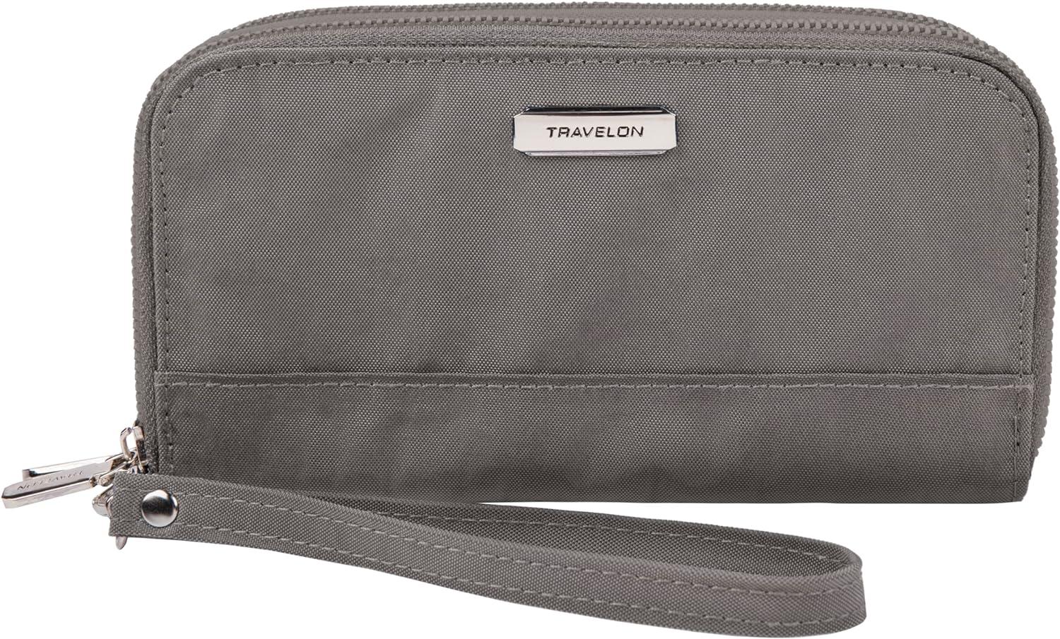 Travelon RFID Blocking Double Zip Wallet: Tested for Secure, Sleek On-The-Go Storage
