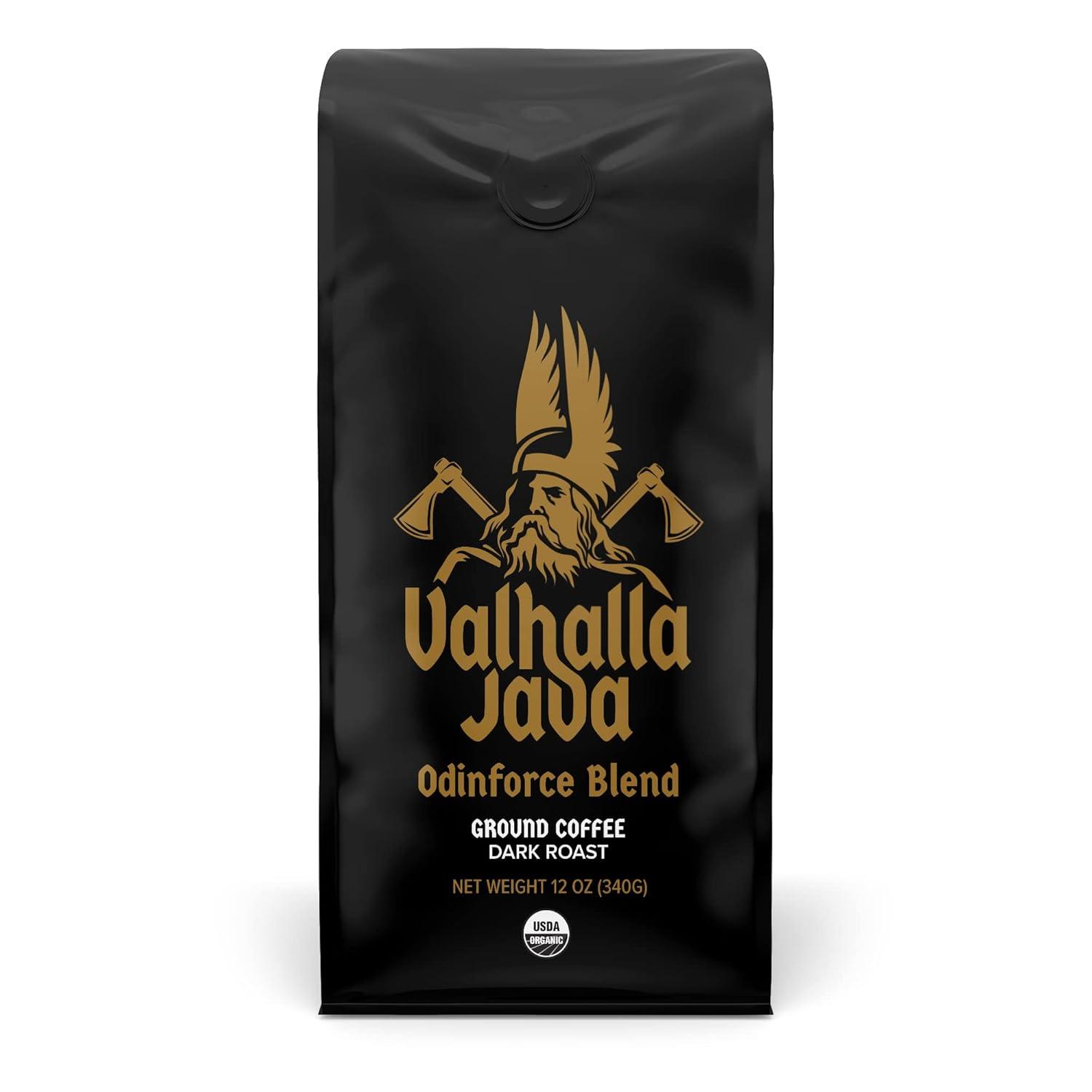 Death Wish Coffee Valhalla Java Dark Roast Showdown: Bold Blend vs. Standard Ground Coffee - USDA Organic, 12 Oz Tested