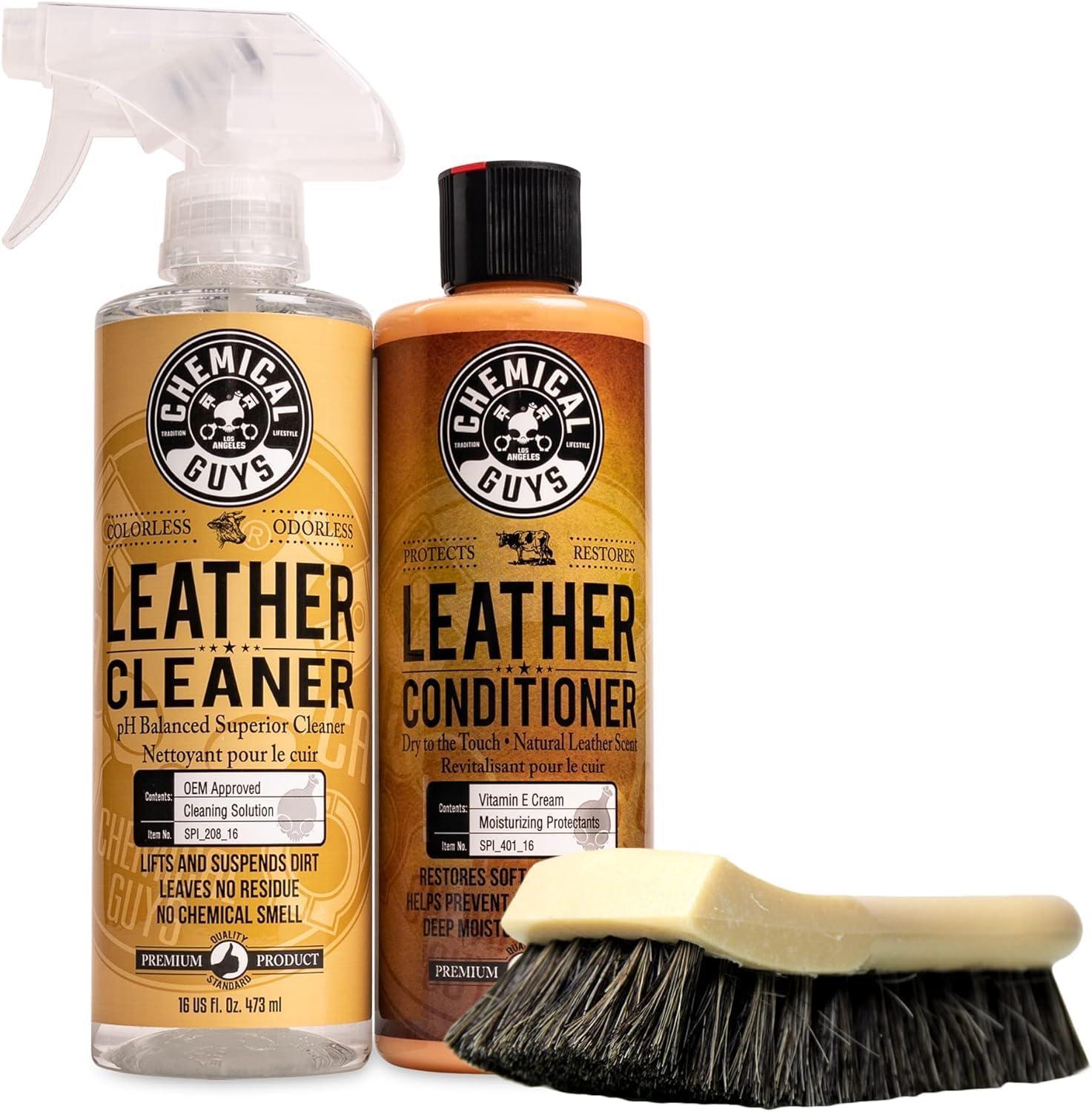 Leather Care Bundle: Surprising 12-Month Protection - Tested for Auto & Home Use