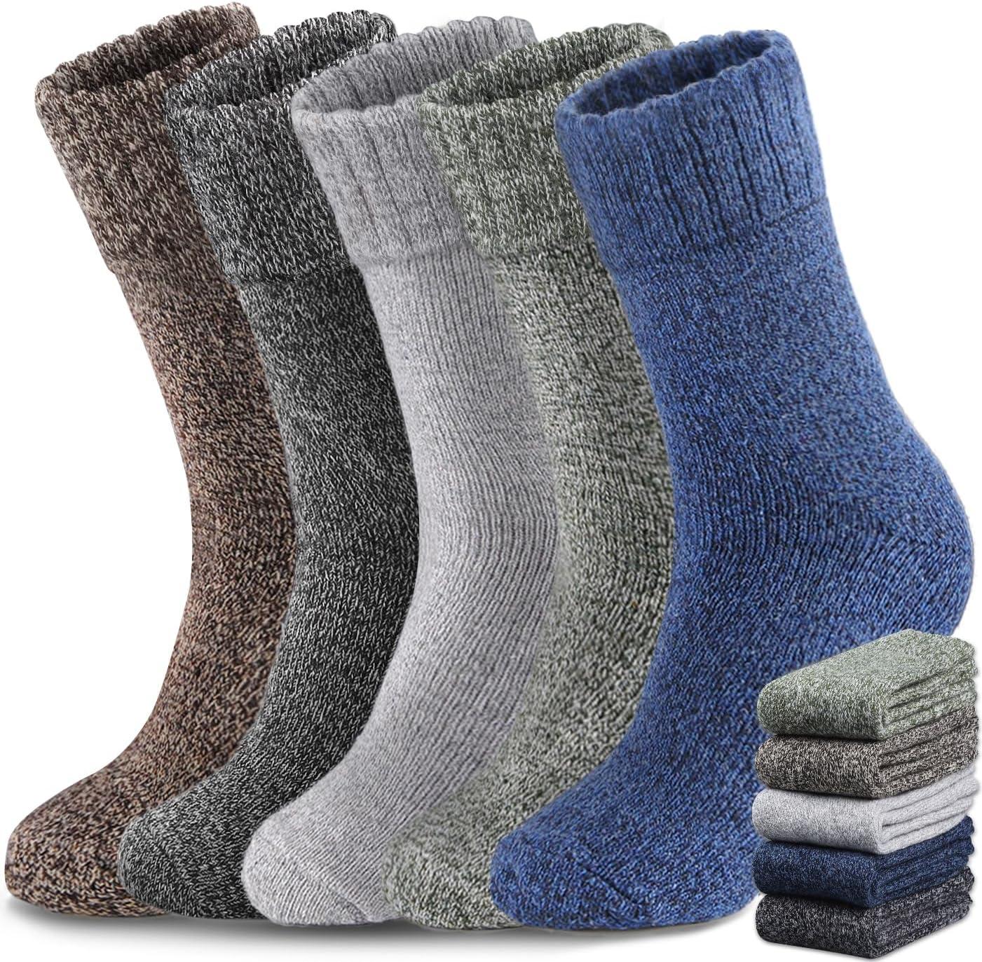 Yeblues 5 Pairs Merino Wool Socks: Thick Warm, Hiking & Soft Comfort Tested-Surprising Winter Insight