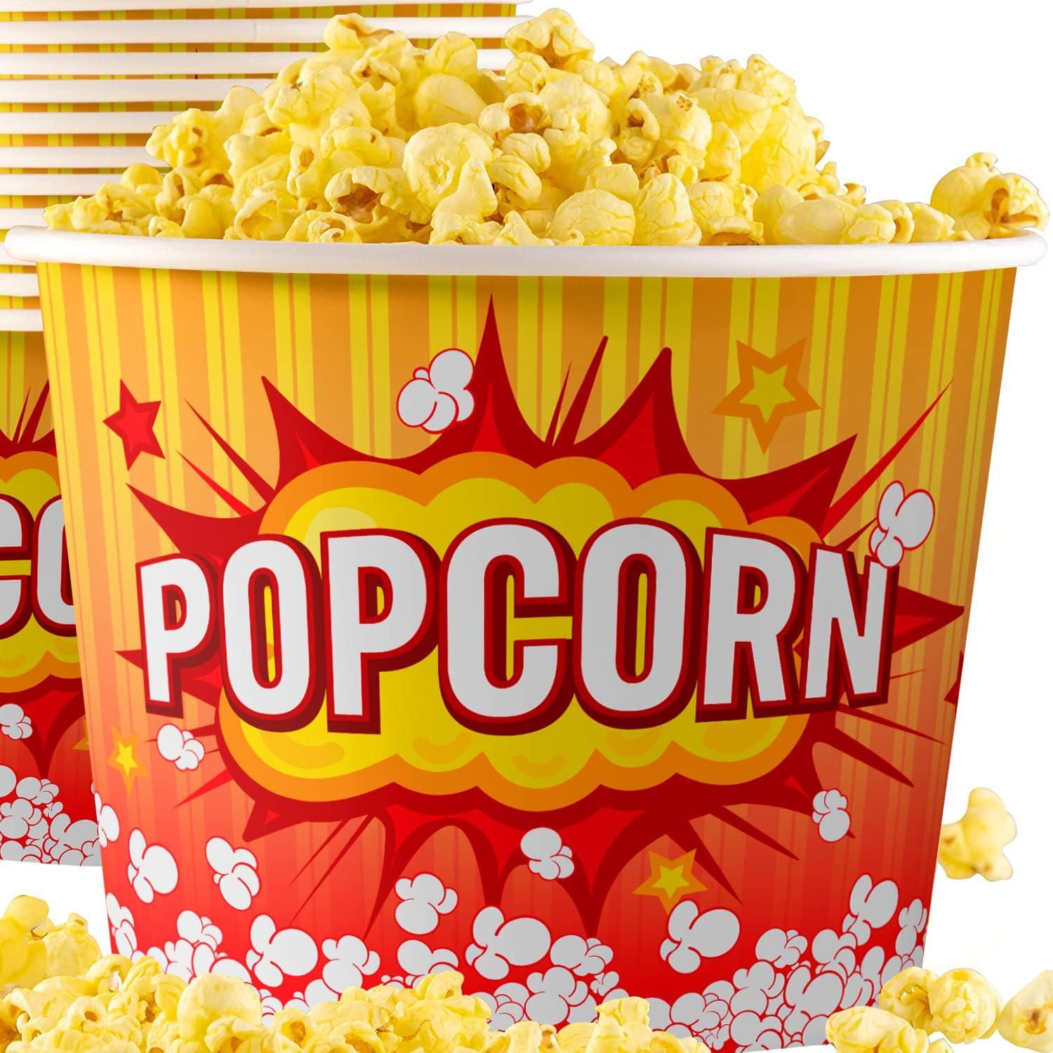 Compared: Greaseproof Retro 85oz Buckets (Party Supplies) for Movie Nights - Durable, No Mess, Eco-Friendly vs. Regular!