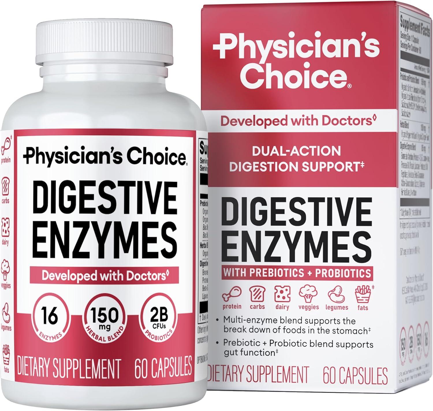 Physician's CHOICE 60B Probiotic: Tested for Gut Health...
Digestive Enzymes Showdown: 16 Enzymes & SBO