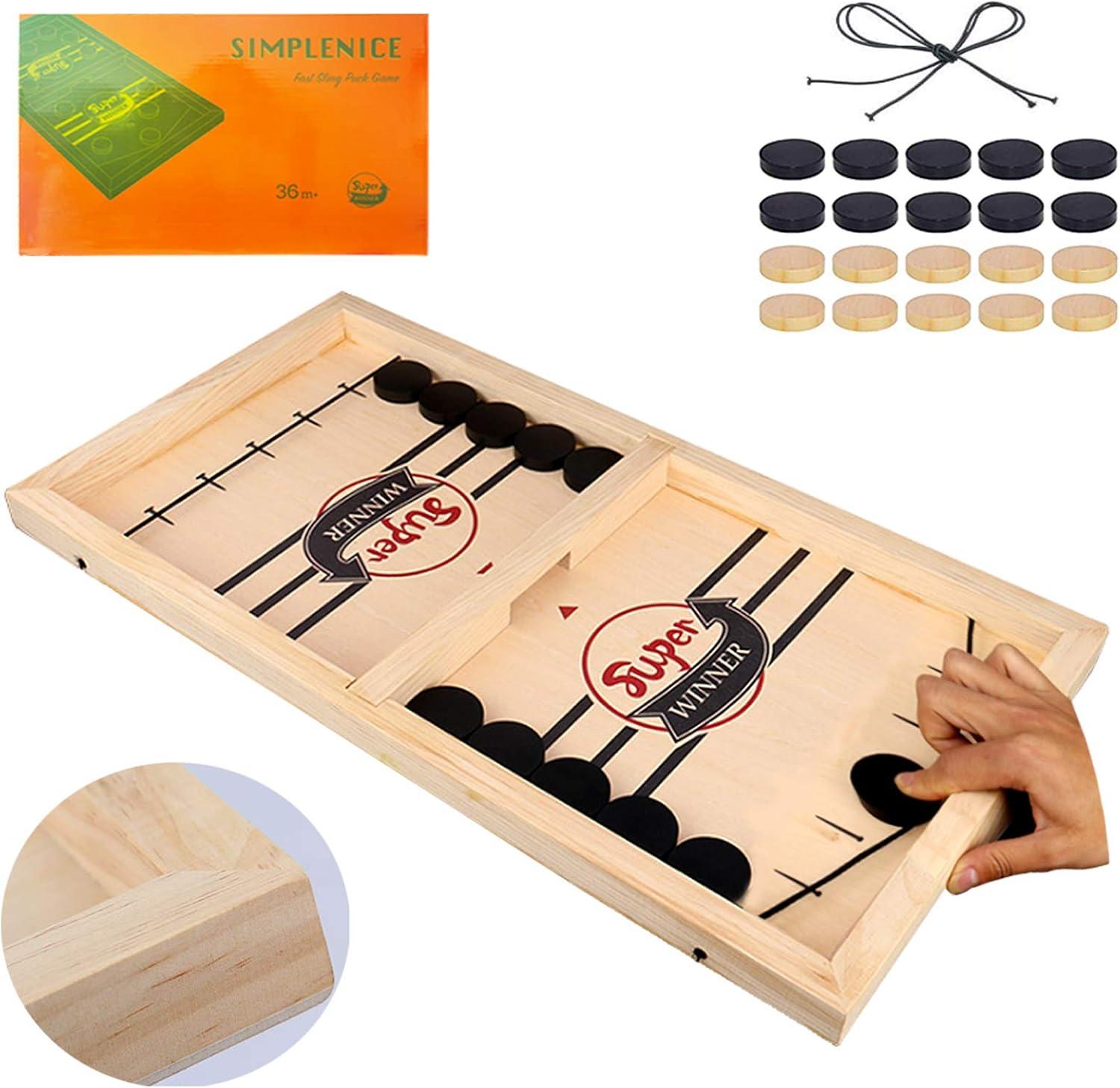 Fast Sling Puck Showdown: Wooden Fun Tested