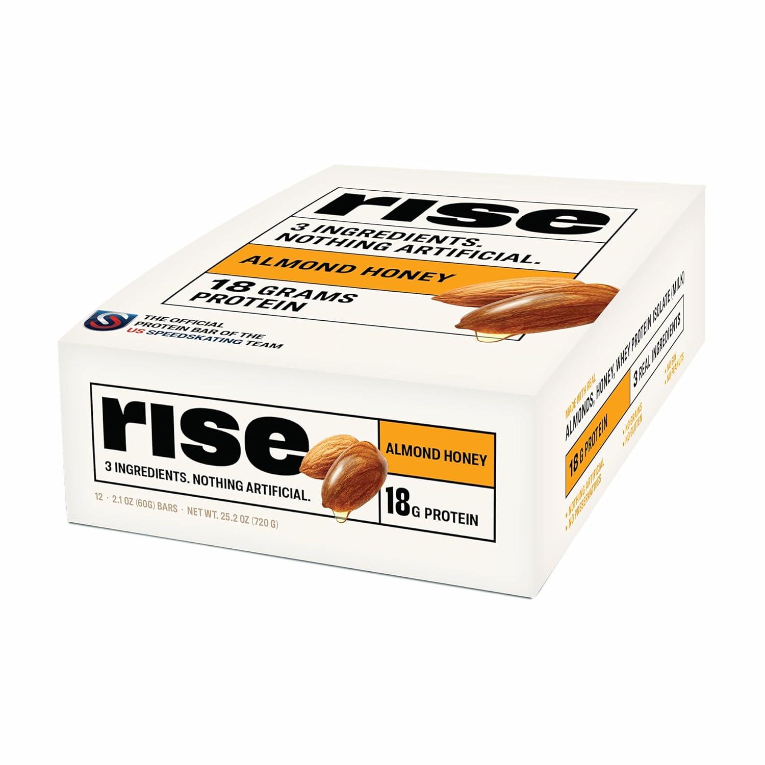 Rise Protein Bar vs. ShoktiRoll: almonds, honey, tested for insightfun