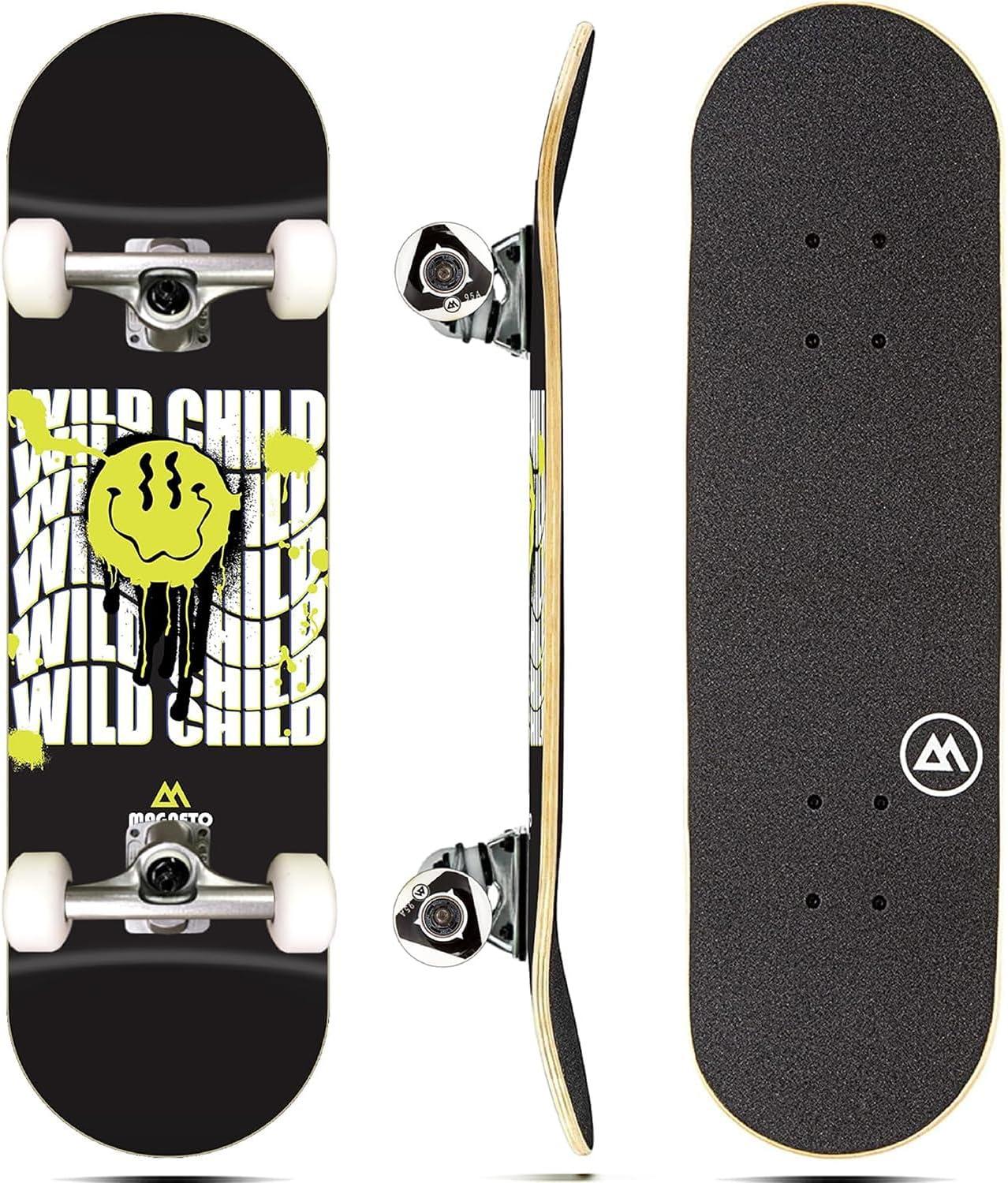 Complete Skateboard Showdown: 6-Layer Maple versus Double Kick – for Beginners & Teens… Amazing Grip!
