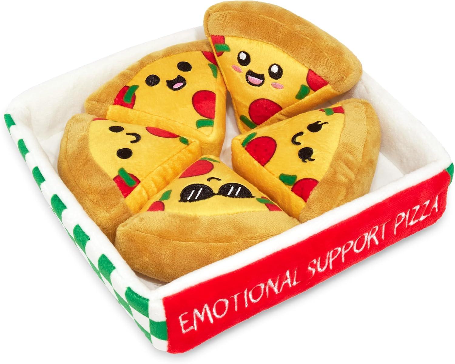 Emotional Support Pizza vs Plushies: Tested Comfort... GIF Plushie Showdown