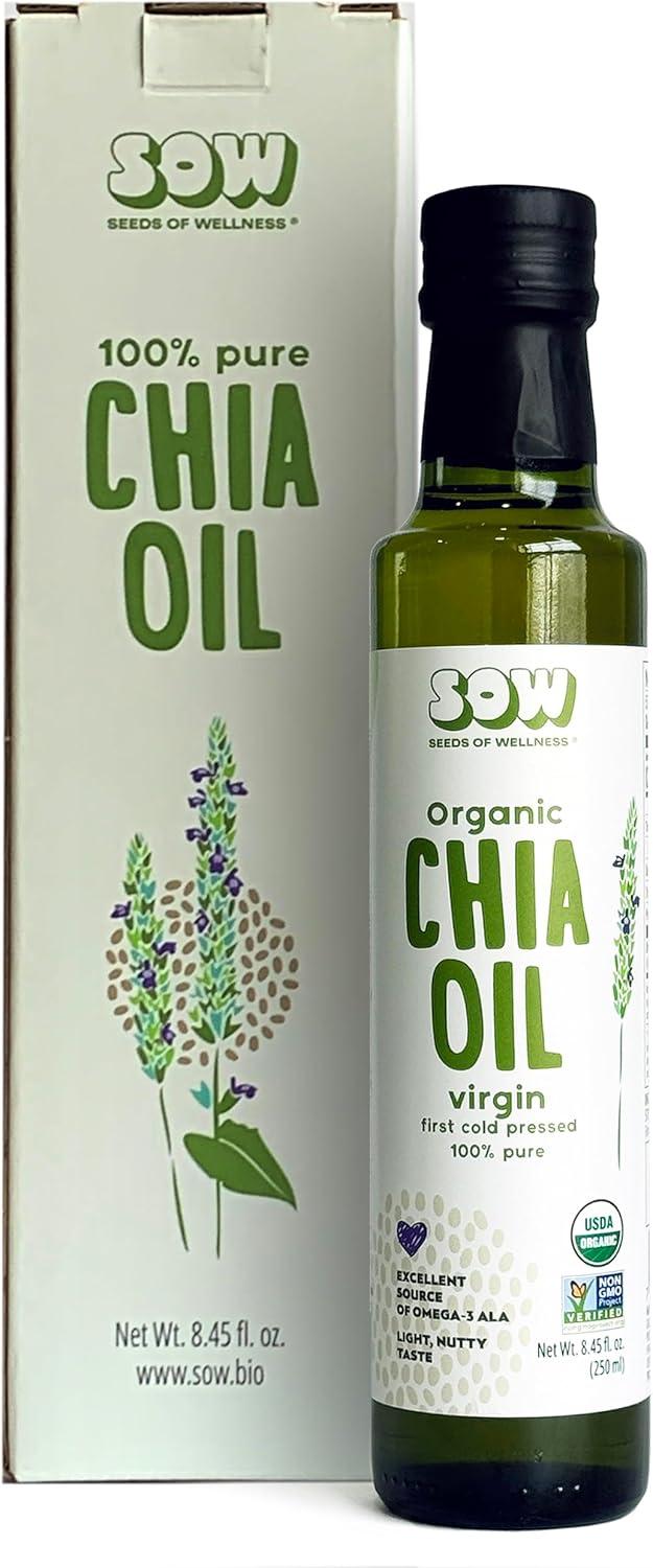 Chia Seed Oil Showdown: Cold-Pressed, Non-GMO, Chile's Organic Edge... (Omega-3)