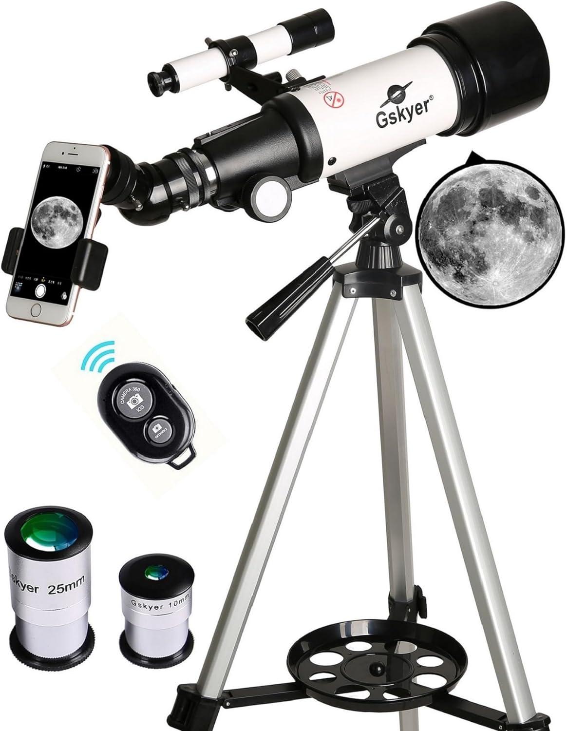 Kids' Telescope Showdown: Gskyer's Carry Bag & Phone Adapter Tested vs. Basic Models-Travel & Wireless Remote for Night Sky Fun