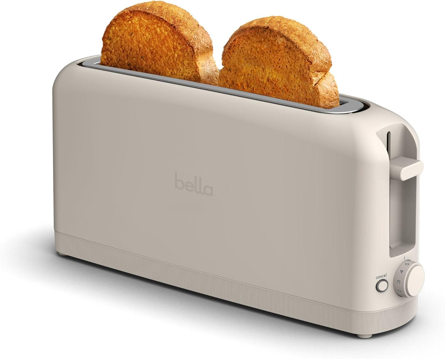 Bella Toaster Tested: Fits-Anywhere™ Kitchenware, 10" Slot, Oatmilk Use Case