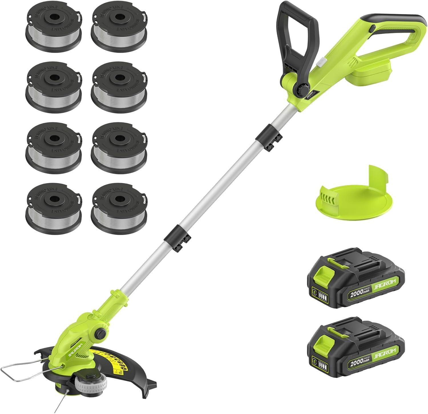 Lawn Tool Showdown: 20V Power vs. 8pcs Spool Line for Effortless Yard Care