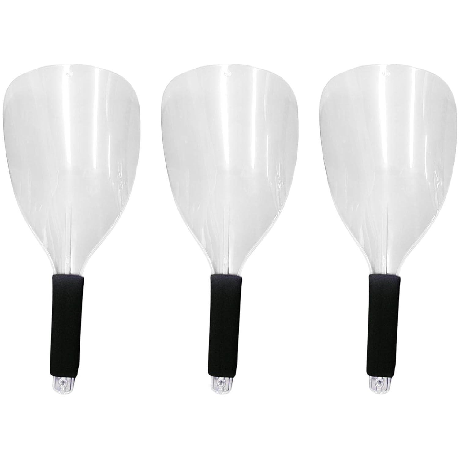 Barber Face Shield Showdown: Sponge Handle, 3PCS, Clear Plastic (tested)