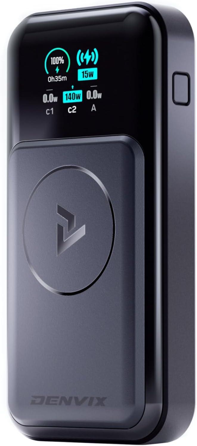 DENVIX PowerX Power Bank: 250W, 4-in-1, 25,000mAh... Tested for Cross-Device Travel